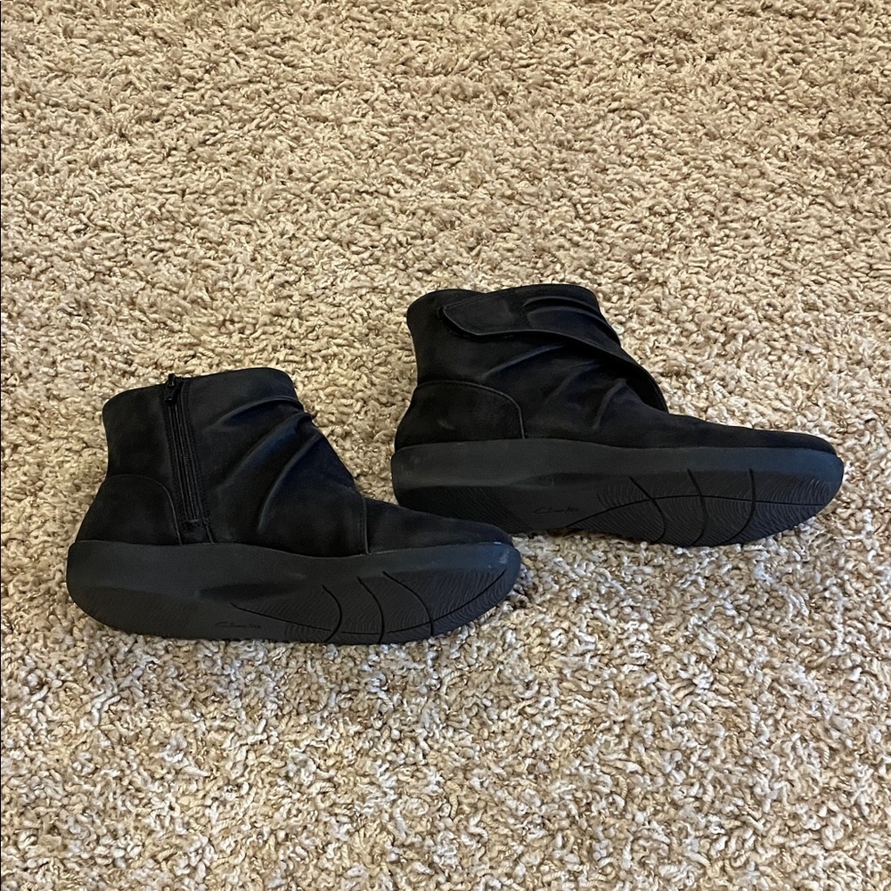 Clarks Black Ankle Boots